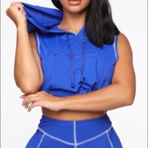 Stay Lit Short Set - Blue